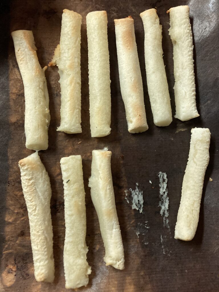 カリカリチーズスティック焼き上がり